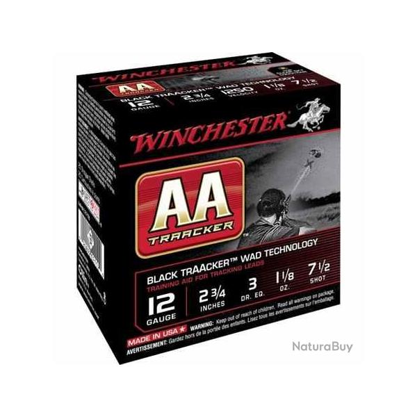 WINCHESTER Cartouches de chasse Traacker orange - par boite de 25  12  / 70  32g