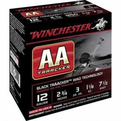 WINCHESTER Cartouches de chasse Traacker noire - par boite de 25  12  / 70  32g