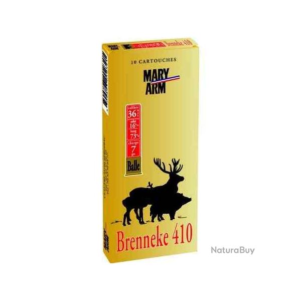 MARY ARM Cartouches de chasse 410 brenneke - par boite de 10  36  / 76  7g