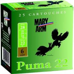 MARY ARM Cartouches de chasse Puma 22 - par boite de 25  28  / 70  22g - 7.5