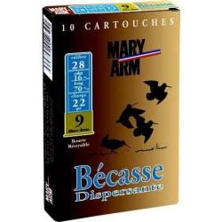 MARY ARM Cartouches de chasse Becasse dispersante - par boite de 10  28  / 70  22g