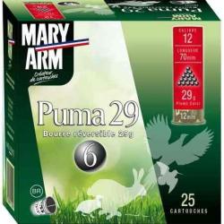 MARY ARM Cartouches de chasse Puma 29 - par boite de 25  12  / 70  29g - 12