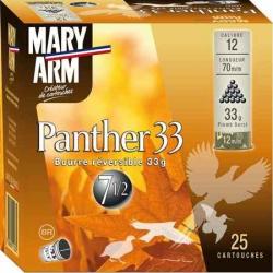 MARY ARM Cartouches de chasse Panther 33 - par boite de 25  12  / 70  32g - 9.5