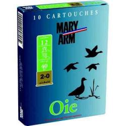 MARY ARM Cartouches de chasse Oie - par boite de 10  12  / 70  40g