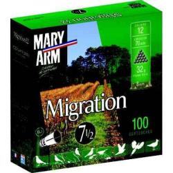 MARY ARM Cartouches de chasse Pack migration 32 - par boite de 100  12  / 70  32g - 7.5