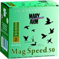 MARY ARM Cartouches de chasse Mag speed 50 par boite de 25 12 76 50g