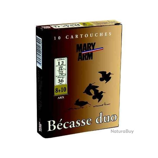 MARY ARM Cartouches de chasse Becasse duo - par boite de 10  12  / 70  36g