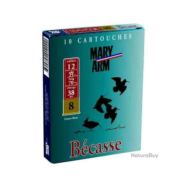 MARY ARM Cartouches de chasse Becasse - par boite de 10  12  / 70  38g - 10