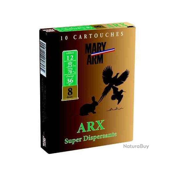 MARY ARM Cartouches de chasse Arx super dispers, - par boite de 10  12  / 70  36g - 8