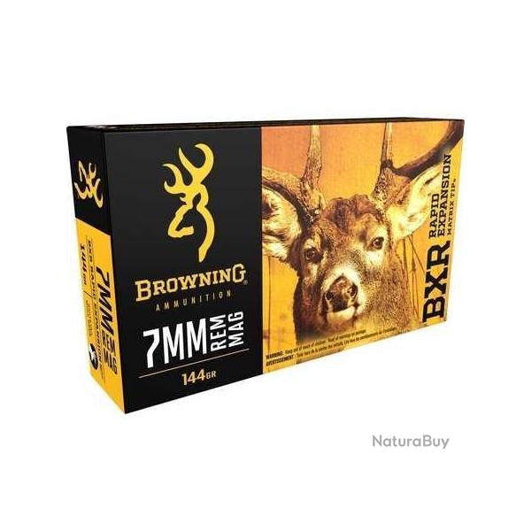 BROWNING Balles de chasse Bxr - par boite de 20  7mm REMINGTON MAGNUM   144Gr