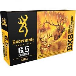 BROWNING Balles de chasse Bxs - par boite de 20  6,5 CREEDMOOR   120Gr