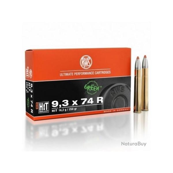 RWS Balles de chasse Hit - par boite de 20  9,3 x 74 R   250Gr