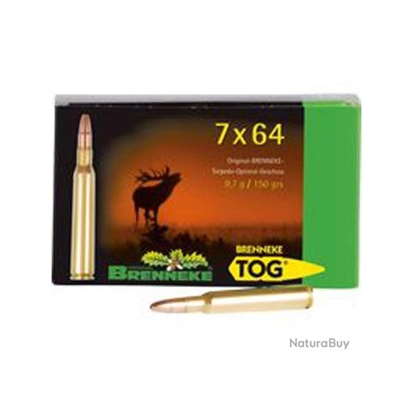 BRENNEKE Balles de chasse Tog brenneke - par boite de 20  7 x 64   150Gr