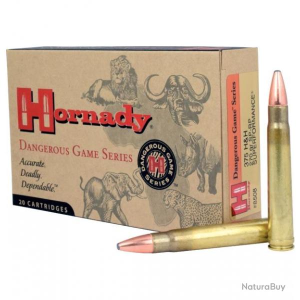 HORNADY Balles de chasse Interlock sp-rp - par boite de 20  375 H&H MAGNUM   270Gr