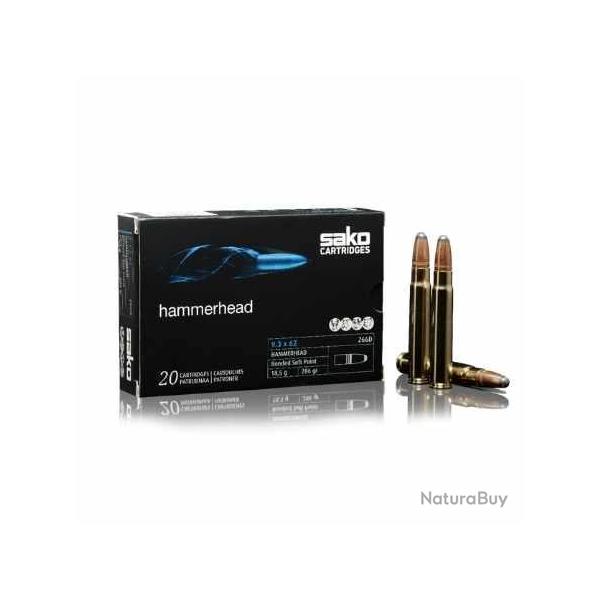 SAKO Balles de chasse Hammerhead - par boite de 10  338 WINCHESTER MAGNUM   250Gr