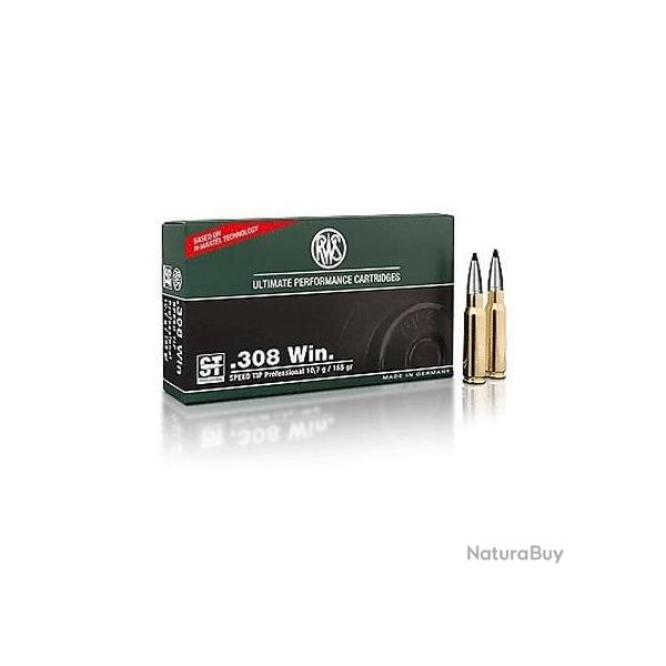 RWS Balles de chasse Speed tip pro - par boite de 20  308 WINCHESTER   165Gr