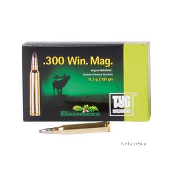 BRENNEKE Balles de chasse Tug brenneke - par boite de 20  300 WINCHESTER MAGNUM   181Gr