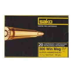 SAKO Balles de chasse Super hammerhead - par boite de 10  300 WINCHESTER MAGNUM   180Gr