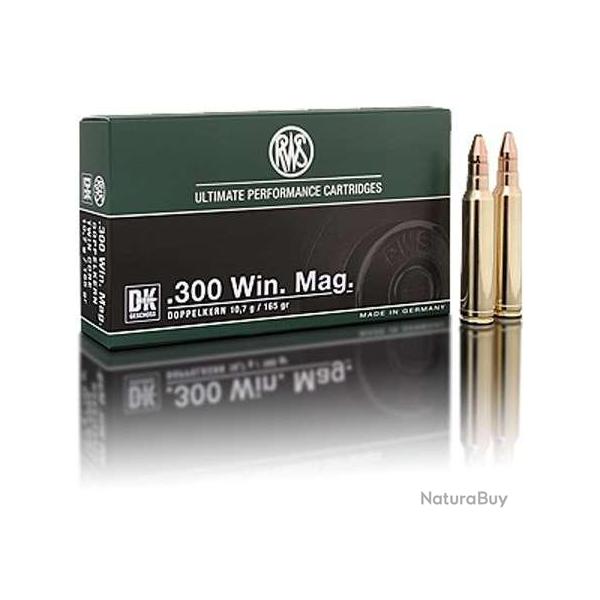 RWS Balles de chasse Dk double combine - par boite de 20  300 WINCHESTER MAGNUM   165Gr