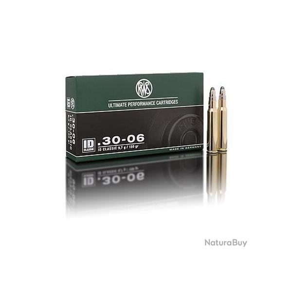 RWS Balles de chasse Id classic - par boite de 20  30-06 SPRINGFIELD   150Gr