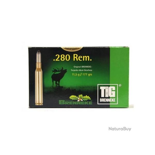 BRENNEKE Balles de chasse Tig brenneke - par boite de 20  280 REMINGTON   177Gr