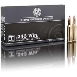 RWS Balles de chasse Tm t-mantel - par boite de 20  243 WINCHESTER   100Gr