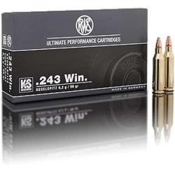 RWS Balles de chasse Ks conique - par boite de 20  243 WINCHESTER   96Gr