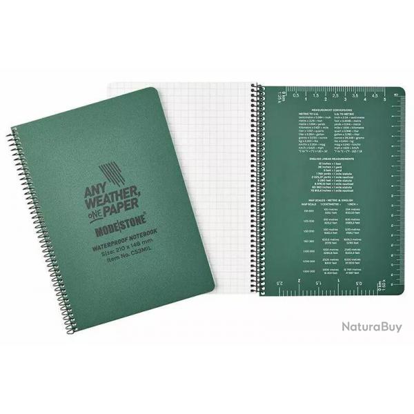 Carnet tout temps 100 pages 148mm x 210mm Modestone Tan
