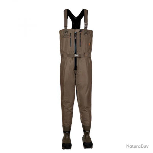 Wader respirant non isol zip central Aspire Catalyst-Z MARSH BROWN - BANDED 45 EU / 11 US