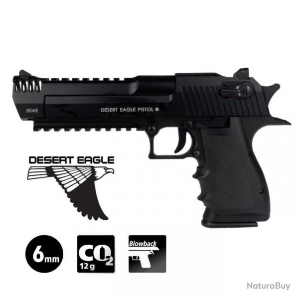 PISTOLET DESERT EAGLE L6 FULL AUTO Noir - Blowback - 6 mm BB - CO