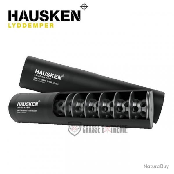 Silencieux HAUSKEN JD224 Hybrid Titane 7,85mm- Cal 30 / 300/ 308 Noir