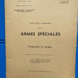 instruction interarmées sur les armes spéciales - protection et emploi - 1959 - TTA 611