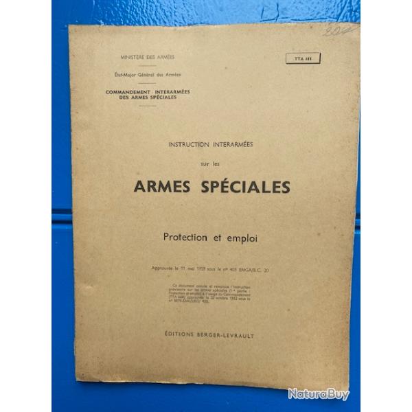 instruction interarmes sur les armes spciales - protection et emploi - 1959 - TTA 611