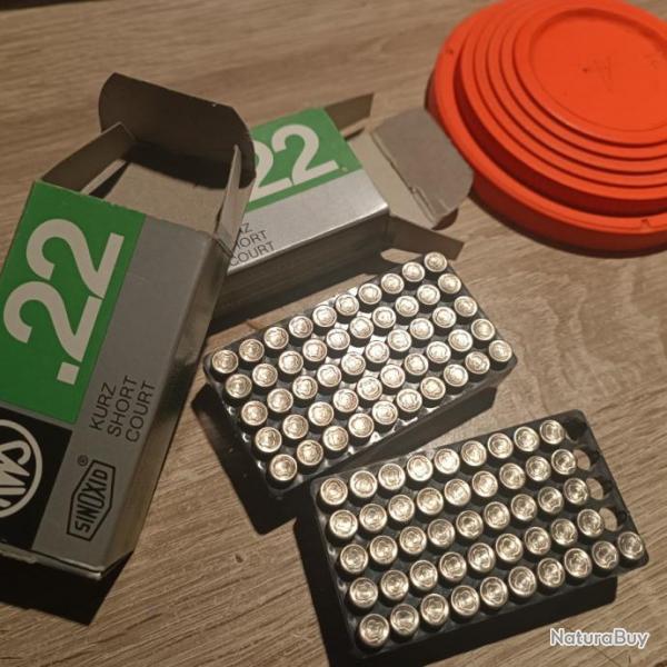 Munitions 22lr - RWS Short ttes plombes - pour collectionneur