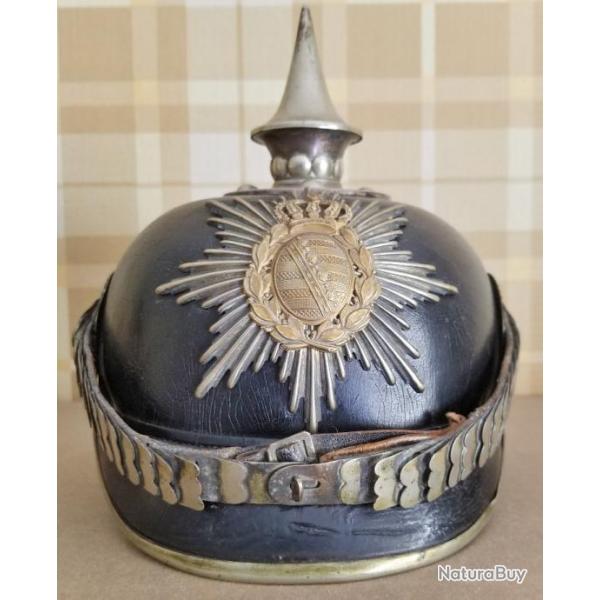 Casque  pointe Pickelhaube Saxon