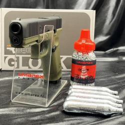 Pack prêt à tirer PISTOLET "GLOCK 17 GEN5" - CO2 - CAL BB/4.5MM - BLACK battlefield