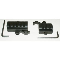 Lot de 2 rails surélévateurs 21 to 21mm système UTG (Quick release)