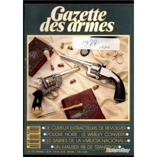 gazette des armes 174 , un mauser de transition, muse de melun, extracteur de rvolver, baio gendar