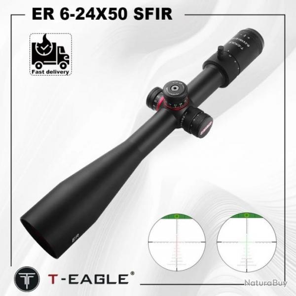 T-EAGLE  ER 6-24X50 SFIR 11mm Bas paiement en 3 ou 4 fois - LIVRAISON GRATUITE !!