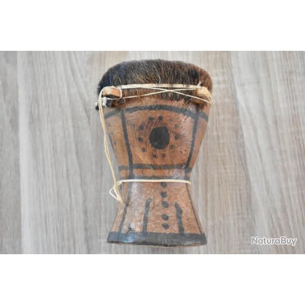 Petit tambour africain bois marron