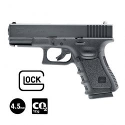 BF24 ! PISTOLET GLOCK 19 Noir - Culasse fixe - 4.5 mm BBs - CO² 3J