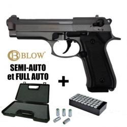 VENTE FLASH PISTOLET A BLANC BLOW F92 FULL AUTO - 9MM PAK Fumé