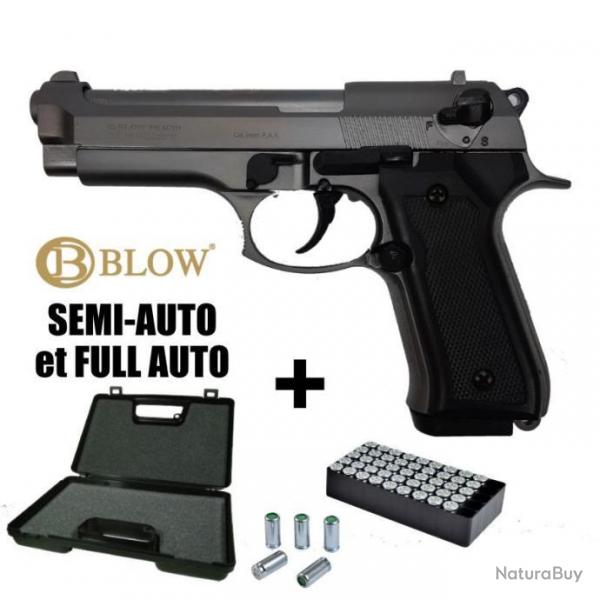 VENTE FLASH PISTOLET A BLANC BLOW F92 FULL AUTO - 9MM PAK Fum