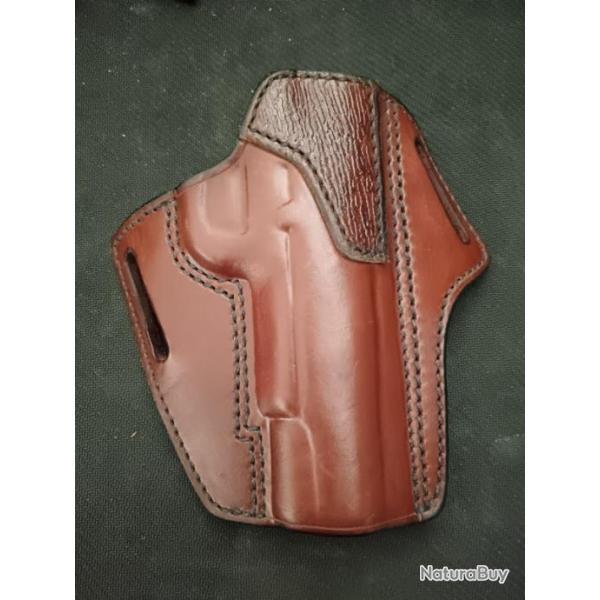 HOLSTER JMC PANCAKE MARRON COLT 1911 ET CLONES