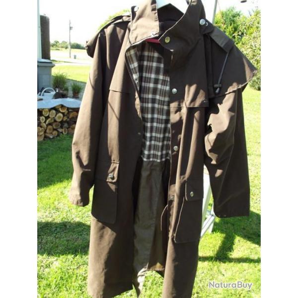 BRADE A SAISIR - Superbe manteau long marron de chasse ou d'quitation taille S voir M NEUF