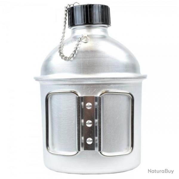 Gourde Survivor Aluminium Argent 1 Litre JS TACTICAL