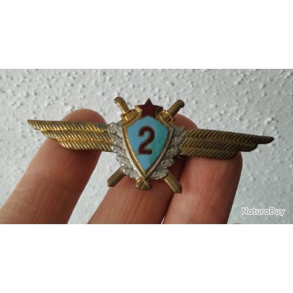 INSIGNE BADGE "PILOTE L'ARME DE L'AIR SOVIETIQUE" 2 CLASSE URSS CCCP