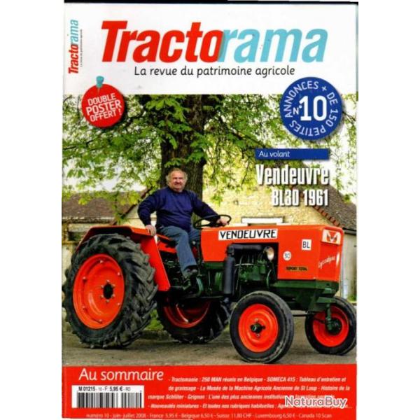 tractorama 10 , citroen c4 plateau, somca 415 entretien renault 681-4, schluter 1899-1963 ,vendeuv