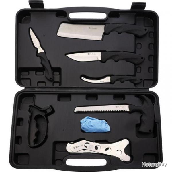 Set Chasseur de gros gibier Kit de 8 pices avec mallette de Rangement rsistante aux chocs