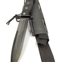 Beau Poignard Bowie Black Tac Xtreme &eacute;tui en ABS